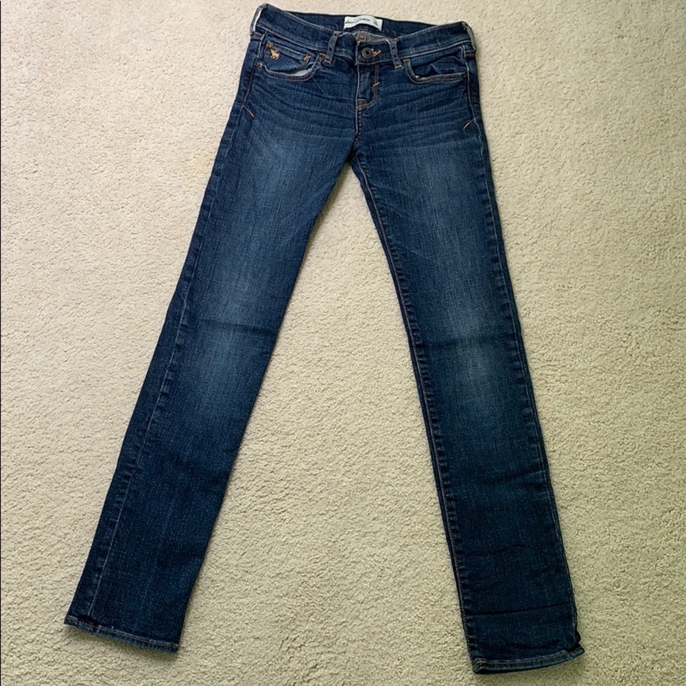 High rise super skinny jeans dark wash